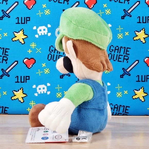 All Star Collection Super Mario LUIGI 8" #02 Nintendo Genuine Little Buddy Plush - Picture 5 of 12